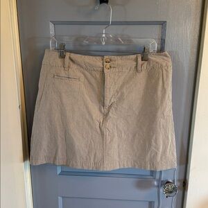 St. John's Bay Beige Striped Skirt